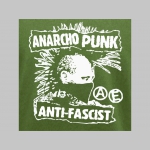 Anarcho Punk - Antifascist  -  zimná letecká bunda BOMBER typu MA-1 z pevného materiálu s masívnym zipsom na zapínanie 100%nylón, čiastočne vodeodolná
